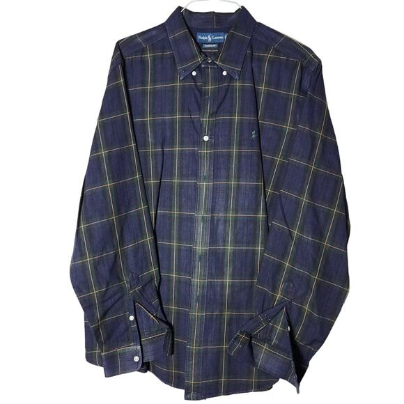 Ralph Lauren Other - Ralph Lauren Classic Fit Shirt Size XXL Button Down Long Sleeve Plaid Blue Green